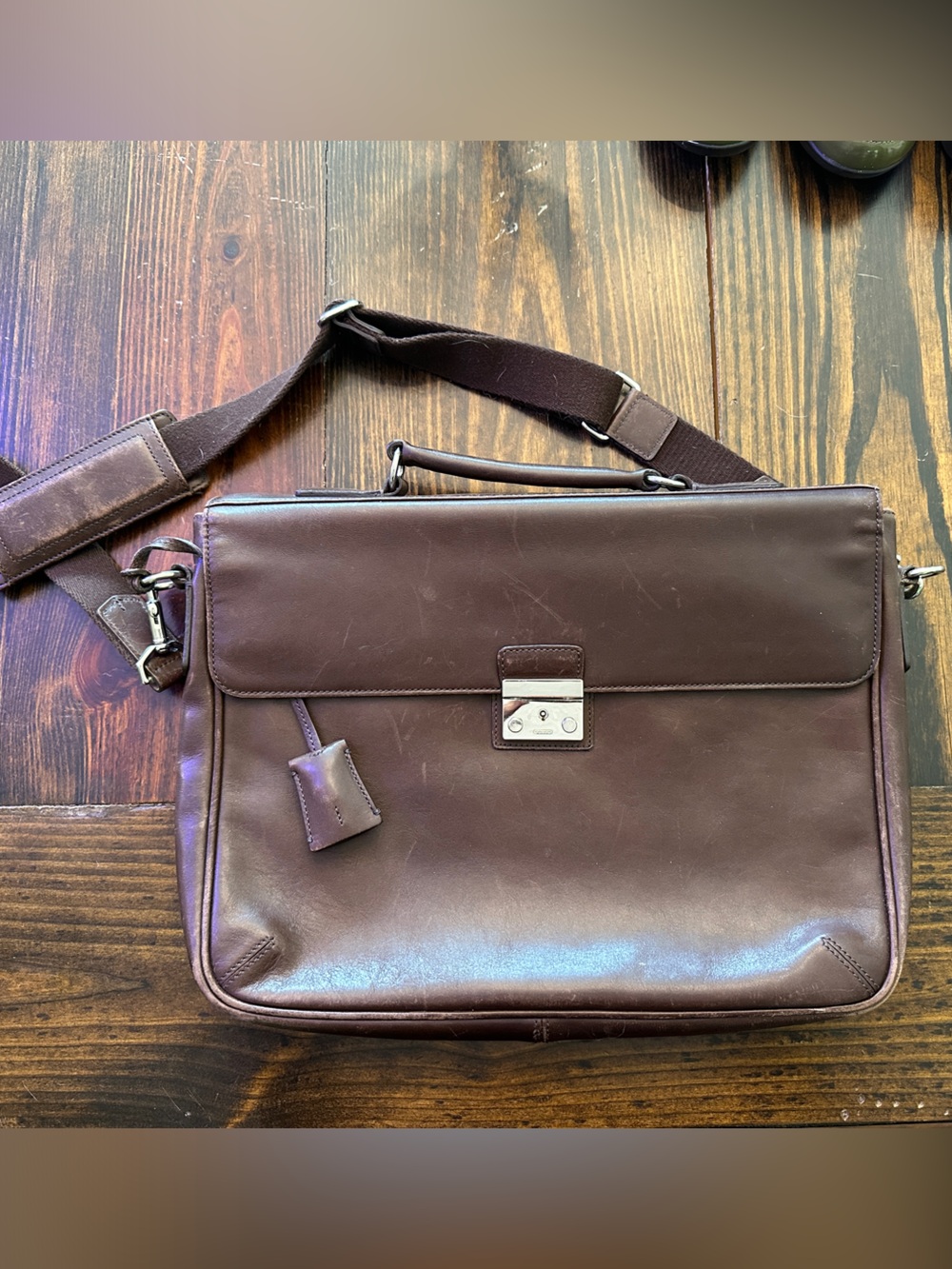 Rare Vintage Authentic Coach legacy leather briefcase 5335
